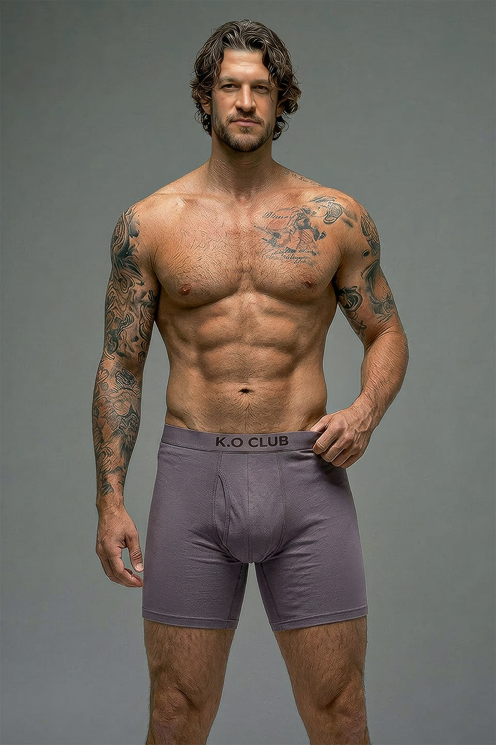 Men’s Premium Boxer Brief – Burgundy
